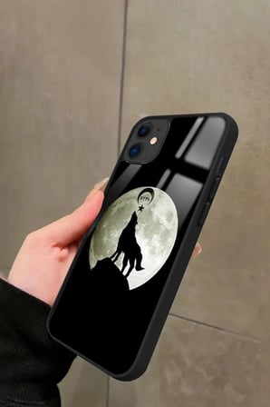 Apple iPhone 11 Uyumlu Bozkurt Tasarımlı Parlak Silikon Kılıf
