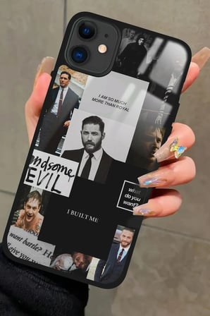 Apple iPhone 11 Uyumlu Tom Hardy Tasarımlı Parlak Silikon Kılıf