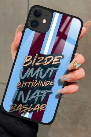 Apple iPhone 11 Uyumlu Taraftar Sözü Tasarımlı Parlak Silikon Kılıf