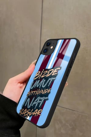 Apple iPhone 11 Uyumlu Taraftar Sözü Tasarımlı Parlak Silikon Kılıf