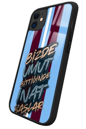 Apple iPhone 11 Uyumlu Taraftar Sözü Tasarımlı Parlak Silikon Kılıf