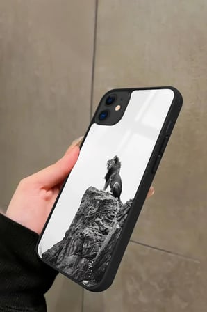Apple iPhone 11 Uyumlu Aslan Tasarımlı Parlak Silikon Kılıf