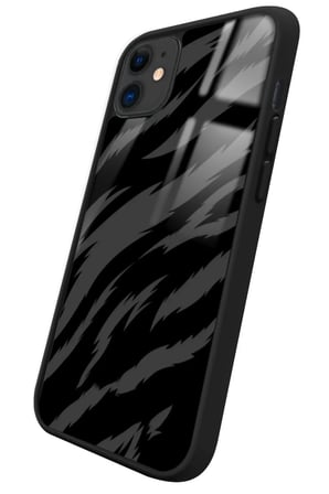 Apple iPhone 12 Uyumlu Zebra Tasarımlı Parlak Silikon Kılıf