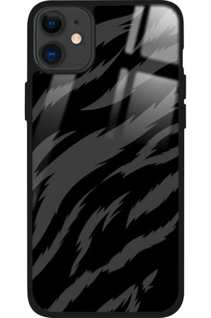Apple iPhone 12 Uyumlu Zebra Tasarımlı Parlak Silikon Kılıf