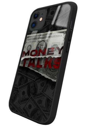 Apple iPhone 12 Uyumlu Money Tasarımlı Parlak Silikon Kılıf