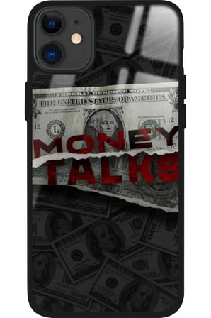 Apple iPhone 12 Uyumlu Money Tasarımlı Parlak Silikon Kılıf