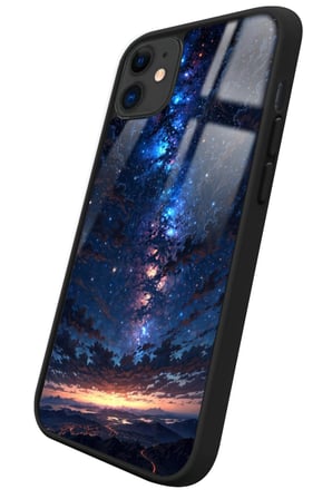 Apple iPhone 12 Uyumlu Soyut Sanat Tasarımlı Parlak Silikon Kılıf