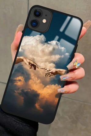 Apple iPhone 12 Uyumlu Tablo Tasarımlı Parlak Silikon Kılıf