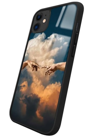 Apple iPhone 12 Uyumlu Tablo Tasarımlı Parlak Silikon Kılıf