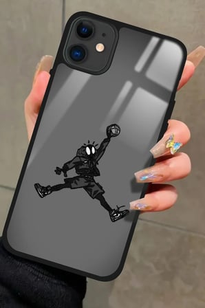 Apple iPhone 12 Uyumlu Basketbol Tasarımlı Parlak Silikon Kılıf