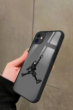 Apple iPhone 12 Uyumlu Basketbol Tasarımlı Parlak Silikon Kılıf
