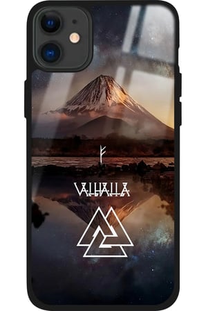 Apple iPhone 12 Uyumlu Valhalla Tasarımlı Parlak Silikon Kılıf