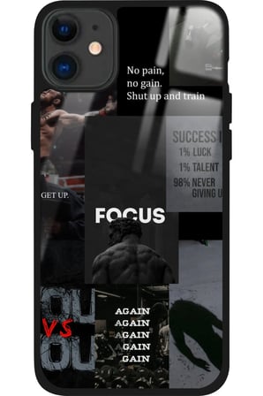 Apple iPhone 12 Uyumlu Gym Tasarımlı Parlak Silikon Kılıf