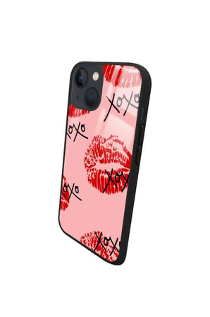 Apple iPhone 13 Uyumlu Dudak Tasarımlı Parlak Silikon Kılıf