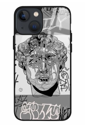 Apple iPhone 13 Uyumlu Tablo Tasarımlı Parlak Silikon Kılıf