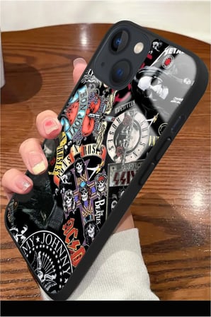 Apple iPhone 13 Uyumlu Poster Tasarımlı Parlak Silikon Kılıf