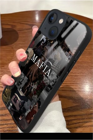 Apple iPhone 13 Uyumlu Mafia Tasarımlı Parlak Silikon Kılıf