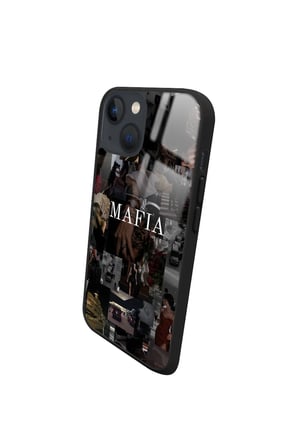 Apple iPhone 13 Uyumlu Mafia Tasarımlı Parlak Silikon Kılıf