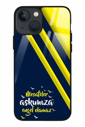 Apple iPhone 13 Uyumlu Taraftar Sözü Yazılı Parlak Silikon Kılıf