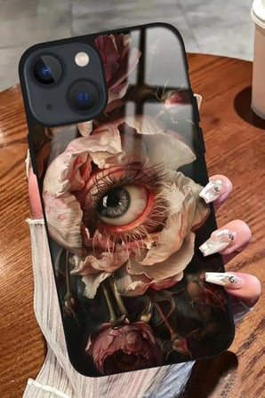 Apple iPhone 14 Uyumlu Sanat Tasarımlı Parlak Silikon Kılıf