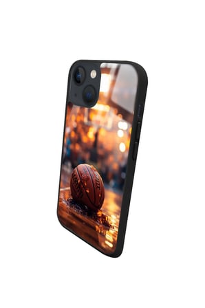 Apple iPhone 14 Uyumlu Basketbol Tasarımlı Parlak Silikon Kılıf