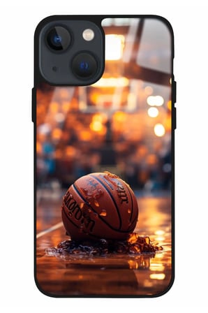 Apple iPhone 14 Uyumlu Basketbol Tasarımlı Parlak Silikon Kılıf