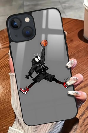 Apple iPhone 14 Uyumlu Basketbol Tasarımlı Parlak Silikon Kılıf
