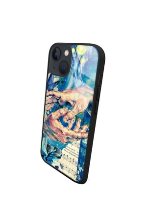 Apple iPhone 14 Uyumlu Tablo Tasarımlı Parlak Silikon Kılıf