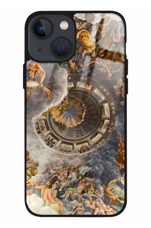 Apple iPhone 14 Uyumlu Rönesans Tasarımlı Parlak Silikon Kılıf