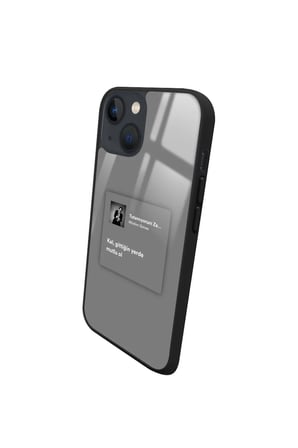 Apple iPhone 14 Uyumlu Müslüm Gürses Şarkı Sözü Tasarımlı Parlak Silikon Kılıf
