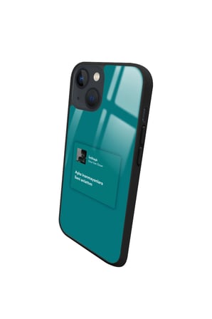 Apple iPhone 14 Uyumlu Şarkı Sözü Tasarımlı Parlak Silikon Kılıf