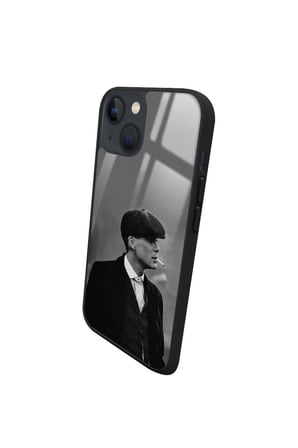Apple iPhone 14 Uyumlu Thomas Shelby Tasarımlı Parlak Silikon Kılıf