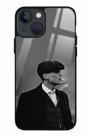 Apple iPhone 14 Uyumlu Thomas Shelby Tasarımlı Parlak Silikon Kılıf