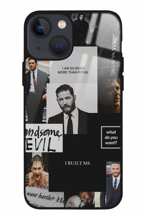 Apple iPhone 14 Uyumlu Tom Hardy Tasarımlı Parlak Silikon Kılıf