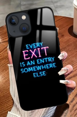 Apple iPhone 15 Uyumlu Somewhere Else Tasarımlı Parlak Silikon Kılıf