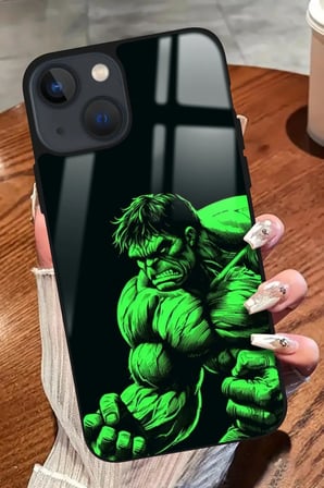Apple iPhone 15 Uyumlu Hulk Tasarımlı Parlak Silikon Kılıf