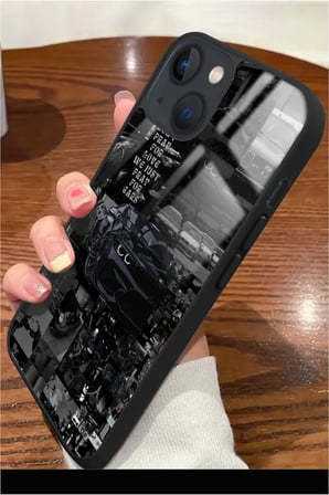 Apple iPhone 15 Uyumlu Araba Posteri Tasarımlı Parlak Silikon Kılıf