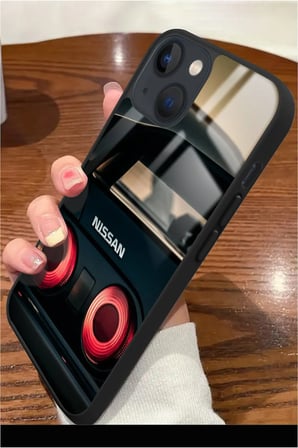 Apple iPhone 15 Uyumlu Araba Tasarımlı Parlak Silikon Kılıf