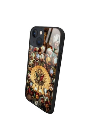 Apple iPhone 15 Uyumlu Padişah Tasarımlı Parlak Silikon Kılıf