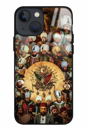 Apple iPhone 15 Uyumlu Padişah Tasarımlı Parlak Silikon Kılıf