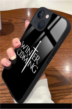 Apple iPhone 15 Uyumlu Game Of Thrones Tasarımlı Parlak Silikon Kılıf