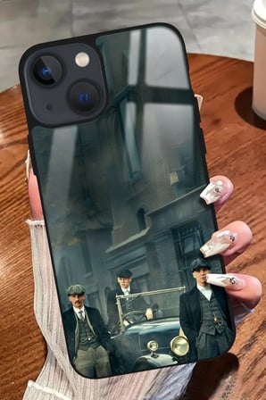 Apple iPhone 15 Uyumlu Peaky Blinders Tasarımlı Parlak Silikon Kılıf