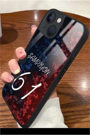 Apple iPhone 15 Uyumlu Şampiyon 61 Yazılı Parlak Silikon Kılıf