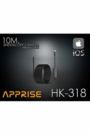 Apprise Hk-318 İphone Uyumlu Endoskop Yılan Kamera 10 Metre