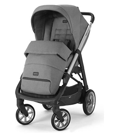 Inglesina Aptica Bej Tek Elle Katlanabilen Çift Yönlü Bebek Arabası Kensington Grey 