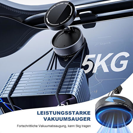 Poco F2 F3 F4 F5 Pro  Vakumlu Magsafe Destekli 360° Araç Telefon Tutucu K10A
