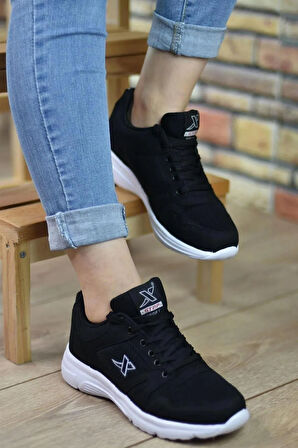 Günlük Unisex Rahat Siyah Beyaz Spor Ayakkabı