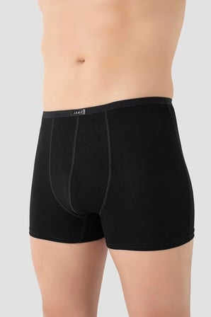 Erkek İnce Bel Lastikli Bambu Boxer Siyah 5'li Paket Botanik Giyim Günlük Çamaşır Modern Stil
