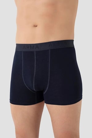 Özel Seri Erkek Lacivert Bambu Boxer 3'lü Paket Kombin Moda