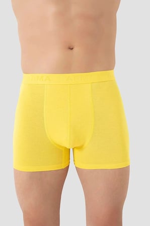 Özel Seri Erkek Sarı Bambu Boxer 3'lü Paket Günlük Giyim Yenilikçi Tarz Hediyelik Eşya